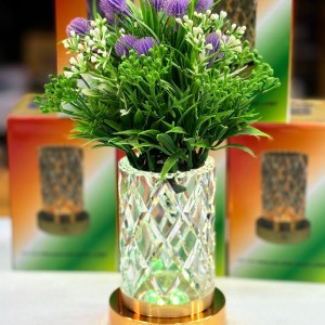 گلدان طرح کریستال مولتی کالر مدل LT_137
