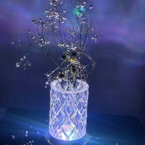 گلدان طرح کریستال مولتی کالر مدل LT_137