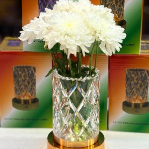 گلدان طرح کریستال مولتی کالر مدل LT_137