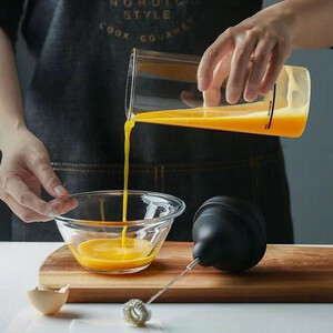 همزن شیر و قهوه شارژی با پارچ پیرکس مدل xy.251