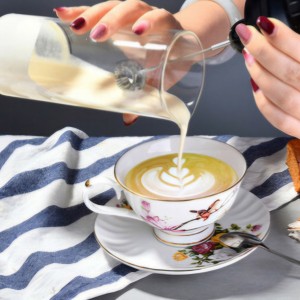 همزن شیر و قهوه شارژی با پارچ پیرکس مدل xy.251