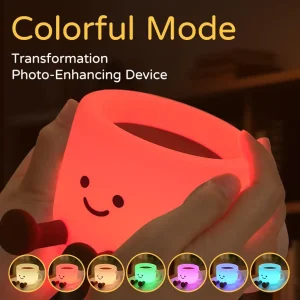 چراغ خواب سیلیکونی طرح کاپ قهوه مدل JXA67