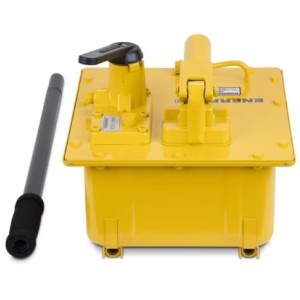 P842, Two Speed, Lightweight Hydraulic Hand Pump, 155 in3 Usable Oil, For use with Double-Acting Cylinders