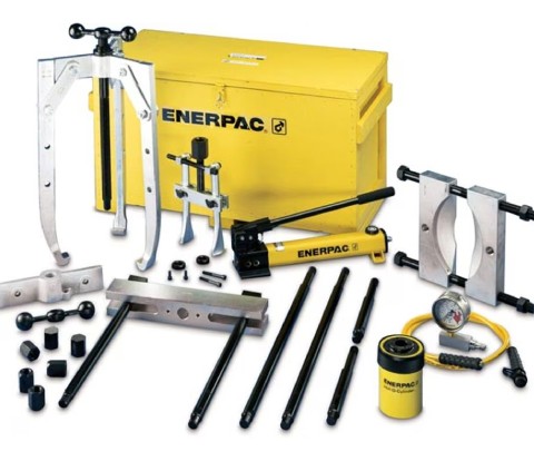 BHP2751G, 24 Ton, Hydraulic Master Puller Set with Hand Pump