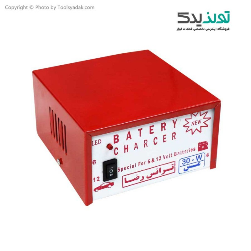 شارژر باتری خودرو ترانس رضا مدل 6-12 ولت 30 وات