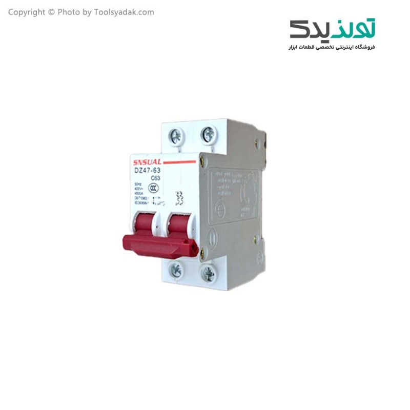 فیوز مینیاتوری 63 آمپر دستگاه جوش مدل SNSUAL DZ47-63