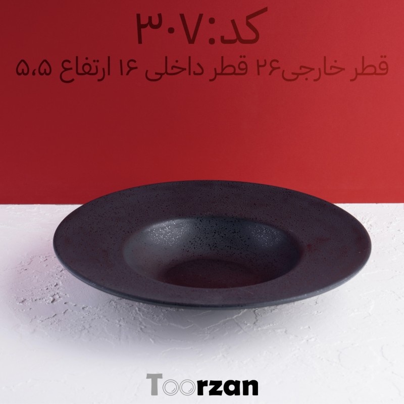 کاسه سالاد سزار و پاستا  |  قطر خارجی ۲۶ قطر داخلی۱۶ ارتفاع ۵نیم سانت| تورزن.