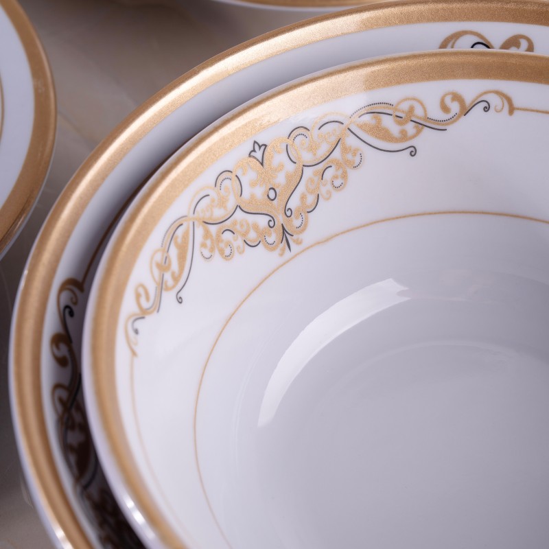 سرویس  ۲۶ پارچه شش نفره  گرد |طرح زرین | تورزن