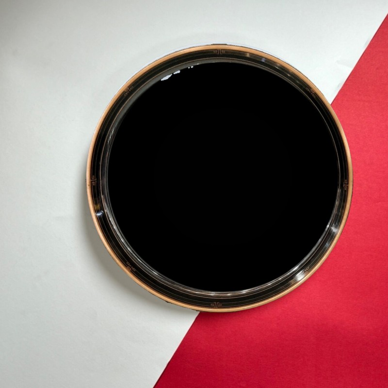 سینی پذیرایی |قطر ۲۷ سانت|طرح  زمرد مشکی |تورزن