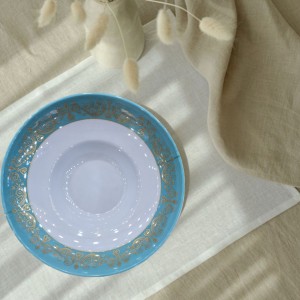 کاسه سالاد سزار فیروزه | قطر ۲۵ ارتفاع ۸ سانت| تورزن.