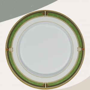 دیس گرد قطر ۳۶ سانتیمتر زمرد  کد 222 ملامین تورزن.
