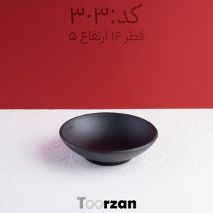 کاسه | قطر ۱۶ ارتفاع ۵ سانت | تورزن‌.