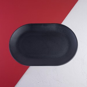 پلیت بیضی بدون لبه  | ۳۳*۲۳ سانت | تورزن‌