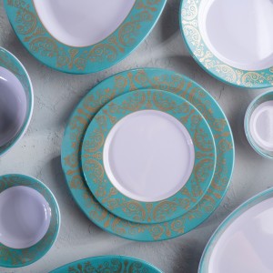 سرویس ۲۶ پارچه گرد |طرح فیروزه | تورزن