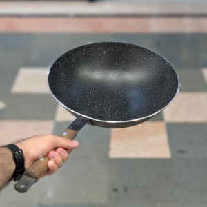تابه ووک دسته چوبی