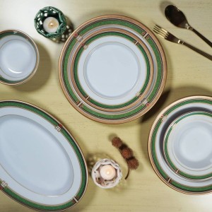 سرویس ۴۱ پارچه گرد |طرح زمرد | تورزن