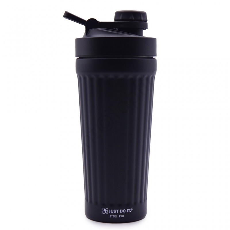 شیکر بدنسازی اسپرت پلاس مدل فلزی SPORT PLUS BRINDLED حجم 0.75 لیتر