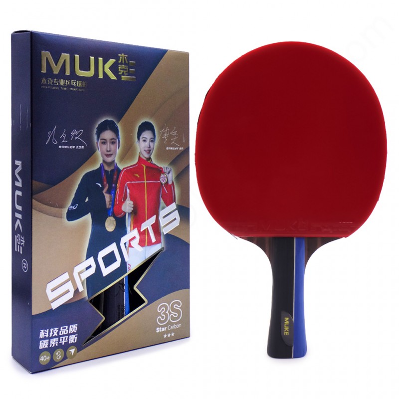 راکت پینگ پنگ ماک مدل سه ستاره کربن دار M-7203 به همراه کاور حمل