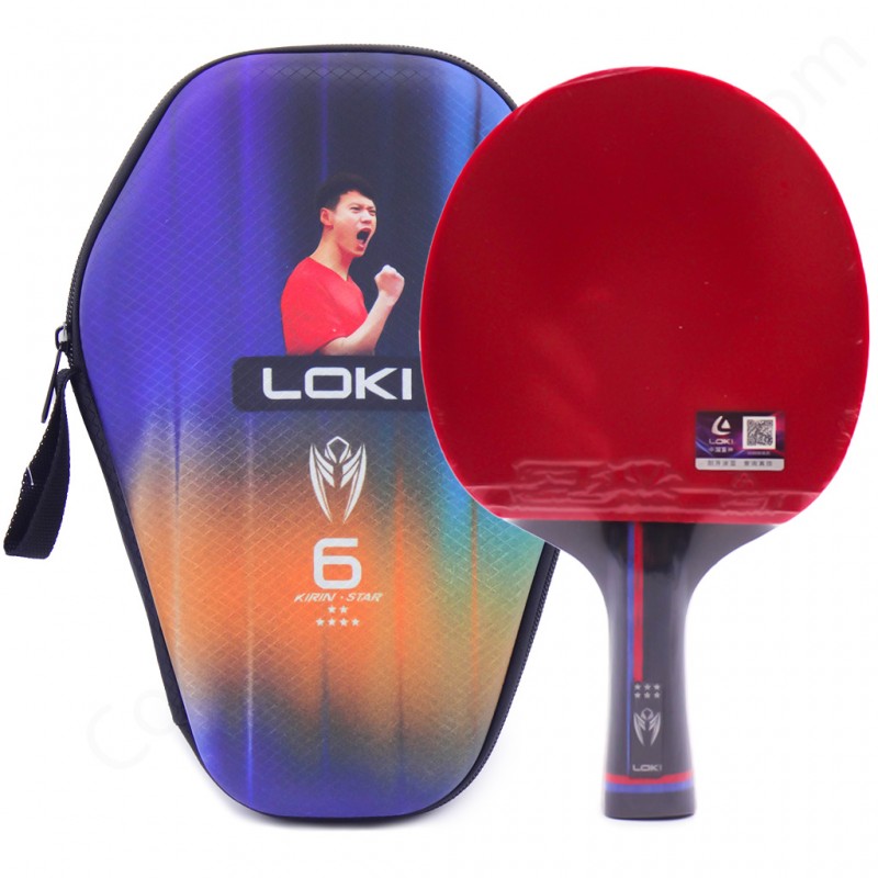راکت پینگ پنگ لوکی مدل 6 ستاره KIRIN-K6 به همراه کاور