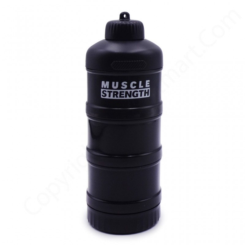 محفظه نگهداری پودر و قرص بدنسازی مدل MUSCLE STRENGTH-4