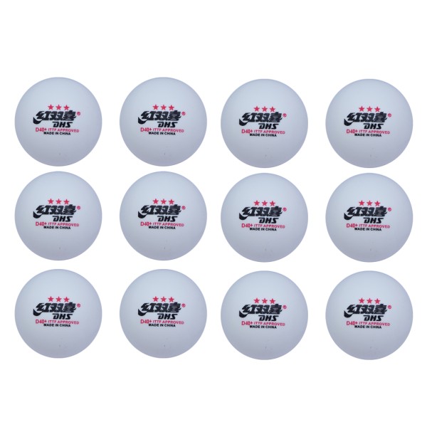 توپ پینگ پنگ دی اچ اس مدل D40+3 Star بسته 12 عددی
