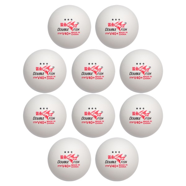توپ پینگ پنگ دابل فیش مدل 3 ستاره +V40 بسته 10 عددی