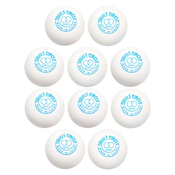 توپ پینگ پنگ دی اچ اس مدل ABS Double Circle-10 بسته 10 عددی