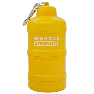 محفظه نگهداری پودر و قرص بدنسازی مدل MUSCLE STRENGTH-3