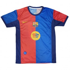 قیمت و خرید اینترنتی کیت پیراهن و شورت تیم بارسلونا مدل لباس اول تیمی BARCA-FirstKit-2025