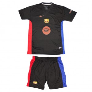 کیت پیراهن و شورت تیم بارسلونا مدل BARCA-SecondKit-2025