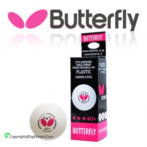 BUTTERFLY PING PONG BALL 3STAR40+