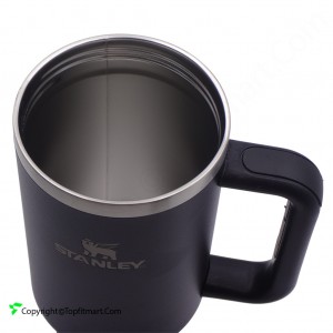 تراول ماگ طرح استنلی مدل نی دار و دسته دار Stanly quencher H2 حجم 1.1 لیتر