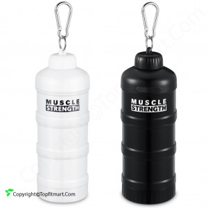 محفظه نگهداری پودر و قرص بدنسازی مدل MUSCLE STRENGTH-4