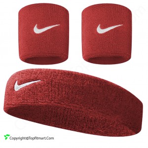 هدبند و مچ بند ورزشی طرح نایک مدل SWOOSH