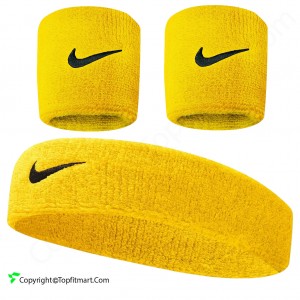هدبند و مچ بند ورزشی طرح نایک مدل SWOOSH