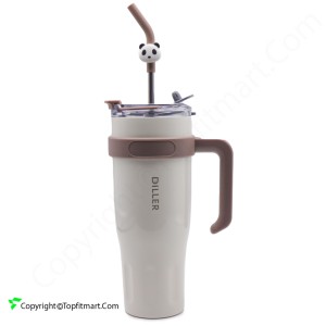 تراول ماگ دیلر مدل نی دار و دسته دار Diller Panda Coffee Mug حجم 1.1 لیتر