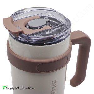 تراول ماگ دیلر مدل نی دار و دسته دار Diller Panda Coffee Mug حجم 1.1 لیتر