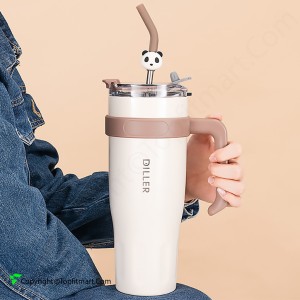 تراول ماگ دیلر مدل نی دار و دسته دار Diller Panda Coffee Mug حجم 1.1 لیتر