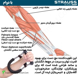 فنر تقویت مچ و ساعد استراوس مدل ST-1500