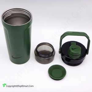 Nike Style Insulated Stainless Steel Protein Shaker Bottle 0.55L
