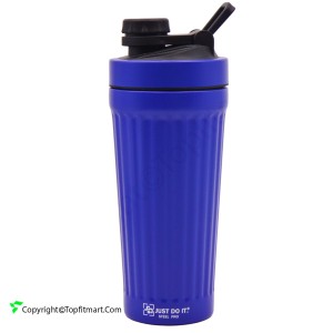 شیکر بدنسازی اسپرت پلاس مدل فلزی SPORT PLUS BRINDLED حجم 0.75 لیتر