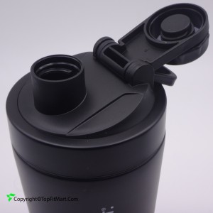 شیکر بدنسازی فلزی اسپرت پلاس مدل آبرنگی دو تکه SPC-2M حجم 0.6 لیتر