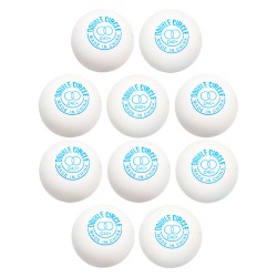 توپ پینگ پنگ دی اچ اس مدل ABS Double Circle-10 بسته 10 عددی