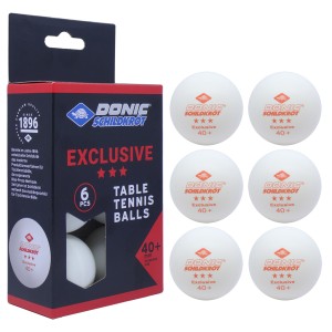 توپ پینگ پنگ دونیک شیلدکروت مدل 3 ستاره +40-Exclusive بسته 6 عددی