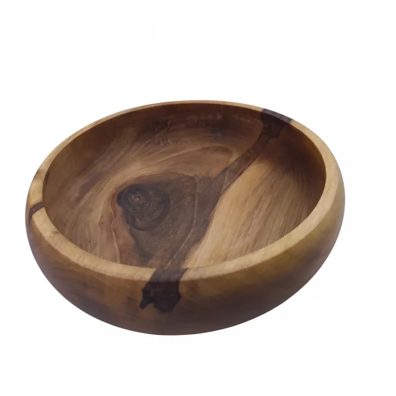 کاسه چوبی قطر 25 سانتی متر خمره ای کد WD5531