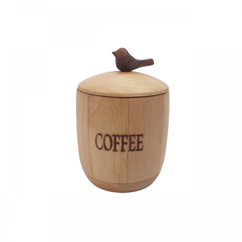 بانکه قهوه چوبی بامبو کد WD5786