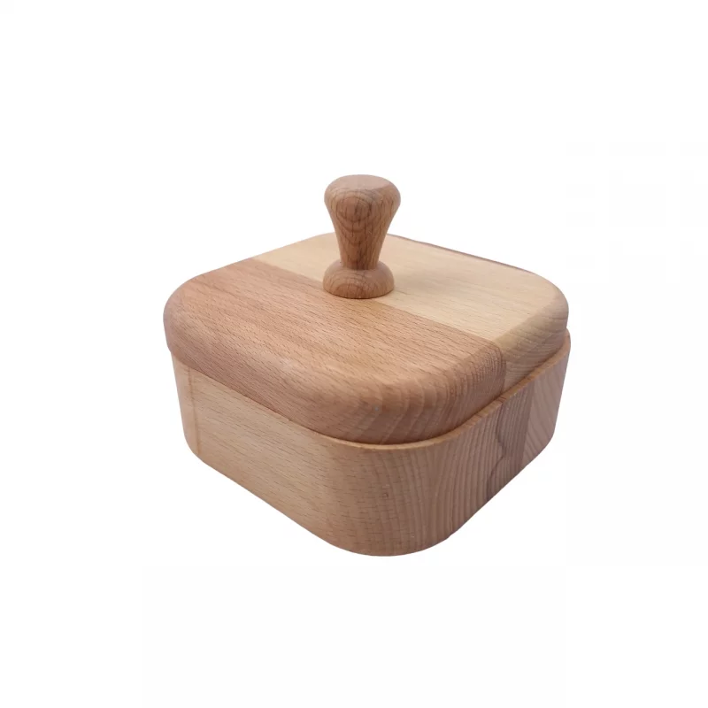 قندان چوبی مربع راش کد WD5825