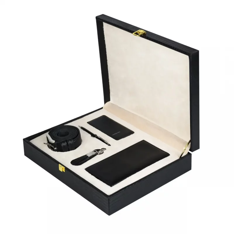 ست چرم مشکی دیپلمات کد PL5506