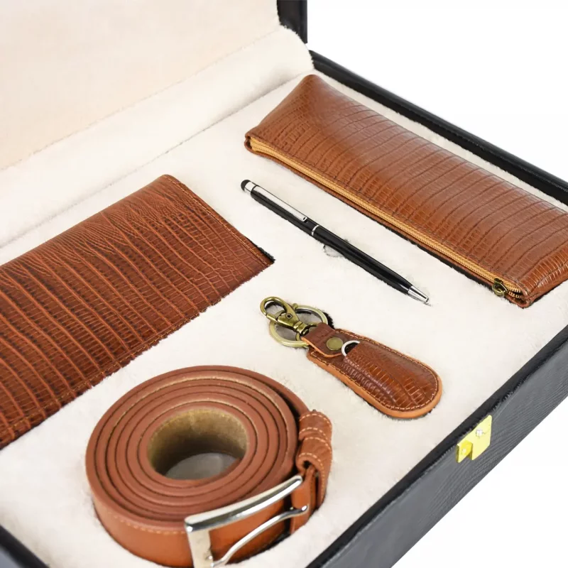 ست چرم قهوه ای گارنت کد PL5512