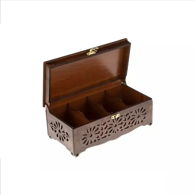 جعبه پذیرایی چوبی سری نگین کد  BF002G
